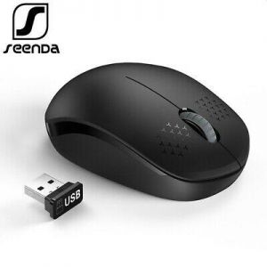    SeenDa Noiseless 2.4GHz Wireless Mouse for Laptop Portable Mini Mute Mice